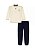 CONJ 2 PÇS MENINO TOMMY HILFIGER BLUSA BEGE CALÇA SARJA AZUL - Imagem 1