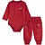 CONJ 2 PÇS NIKE VERMELHO VELUDO BODY E CALÇA - Imagem 1