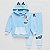 CONJ 2 PÇS MOLETOM BLUEY AZUL COM GORRO E CALÇA - Imagem 1