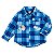JAQUETA INFANTIL BLUEY XADREZ FORRADA SHERPA - Imagem 1