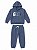 CONJ 2 PÇS GAP AZUL MOLETOM COM CALÇA LOGO BRANCA E AZUL MARINHO - Imagem 1