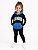 BLUSA MOLETOM AIR JORDAN JORDAN PRETO COM LOGO VERDE E AZUL - Imagem 1