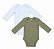 .KIT 2 BODYS CARTERS VERDE E AZUL MANGA LONGA - Imagem 1