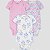 KIT 3 BODYS MENINA CARTERS FLORAL E LISTRAS - Imagem 1