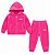 CONJ 2 PÇS MENINA BEBE SPORT PINK VELUDO - Imagem 1