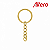 Argola para Chaveiro com Corrente Ouro 25mm Altero - Imagem 1