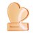 Molde De Silicone Para Resina Coração Caidinho Grande 12cm Com Base - Imagem 1