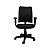 Cadeira Tela Executiva  Com Braço Regulável Preta - Kingflex - Imagem 1