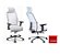 Cadeira Presidente NewNet 16001 AC Com Apoio Lombar Regulavel - Base Cromada - Syncron - Braços SL  New PU Cavaletti - Imagem 3
