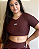 Cropped Amanda Marrom c/ Caramelo - Imagem 3