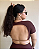 Cropped Amanda Marrom c/ Caramelo - Imagem 2