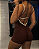 Macaquinho Liz Marrom com Off White - Imagem 2