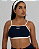 Top Jhenifer Azul Marinho c/ Off White - Imagem 1