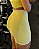 Short Bolso Corrida Amarelo Manteiga c/ Off White - Imagem 2