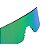 LENTE EXTRA HB EDGE R GREEN CHROME - Imagem 3