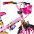 BICICLETA ARO 16 PRINCESAS -ROSA/AMARELO - Imagem 2