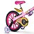 BICICLETA ARO 16 PRINCESAS -ROSA/AMARELO - Imagem 4