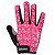 LUVA HUPI DEDO LONGO LOVE BIKE ROSA - Imagem 2