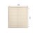 Persiana Horizontal pvc 1,20 x 1,30 Bege - Imagem 4