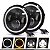 Jogo de Farol Led 7 Pol Angel Eye 7” Fusca 73/ Kombi 76 + Suporte - Imagem 1