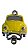 Abridor Garrafa Fusca - Amarelo - Imagem 1