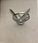 EMBLEMA MIRA CAPÔ FUSCA-CROMADO - Imagem 3