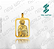 Pacote de Arquivos para Pingente de Santos - Formato DXF - Tamanho 30 mm - Imagem 10