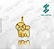 Arquivo de Pingente Cachorro 10 - Formato DXF - Tamanho 20 mm - Imagem 1