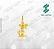 Pacote de Arquivos de Pingente Mulheres Academia - Formato DXF - Tamanho 25 mm - Imagem 6