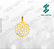 Arquivo de Pingente Mandala 7ª - Formato DXF - Tamanho 30 mm - Imagem 1
