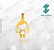 Arquivo de Pingente Menina 2° - Formato DXF - Tamanho 22 mm - Imagem 1