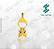 Arquivo de Pingente Menino 2° - Formato DXF - Tamanho 22 mm - Imagem 1