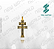 Pacote de Arquivos de Pingente de Crucifixos N°2 - Formato DXF - Tamanho 30 mm - Imagem 8