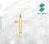 Pacote de Arquivos de Pingente de Crucifixos N°1 - Formato DXF - Tamanho 30 mm - Imagem 11