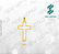 Pacote de Arquivos de Pingente de Crucifixos N°1 - Formato DXF - Tamanho 30 mm - Imagem 7