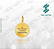 Arquivo de Pingente do 9° Mandamento com Borda - Formato DXF - Tamanho 20 mm - Imagem 1
