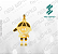 Arquivo de Pingente Menino Sorridente - Formato DXF - Tamanho 20 mm - Imagem 1