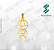 Pacote de Arquivos de Pingentes Casal Meninos e Meninas N°4 - Formato DXF - Tamanho 20 mm - Imagem 8