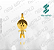 Arquivo de Pingente Menino 3 - Formato DXF - Tamanho 22 mm - Imagem 1