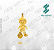 Arquivo de Pingente Menino com Bola de Futebol - Formato DXF - Tamanho 22 mm - Imagem 1