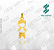 Pacote de Arquivos de Pingente Meninos N°2 - Formato DXF - Tamanho 22 mm - Imagem 8