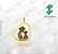 Arquivo de Pingente Coração de Mãe em Baixo Relevo N°1 - Formato DXF - Tamanho 25 mm - Imagem 1