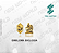 Arquivo de Emblema Biologia - Formato DXF - Tamanho 8 mm - Imagem 1