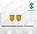 Arquivo de Emblema Engenharia de Produção - Formato DXF - Tamanho 8 mm - Imagem 1