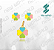 Arquivo de Pingente + Brinco Trevo - Formato DXF - Tamanho 15 mm - Imagem 1