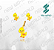 Pacote de Arquivos de Pingentes + Brincos Dia das Crianças - Formato DXF - Tamanho 15 mm - Imagem 10