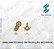 Arquivo de Emblema de Técnico em Produção Mecânica - Formato DXF - Tamanho 8 mm - Imagem 1