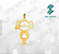 Pacote de Arquivos de Pingentes de Meninas N°3 - Formato DXF - Tamanho 22 mm - Imagem 2