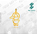 Arquivo de Pingente Menino com Coração Vazado - Formato DXF - Tamanho 22 mm - Imagem 1