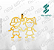 Pacote de Arquivos de Pingentes Casal Meninos e Meninas N°6 - Formato DXF - Tamanho 22 mm - Imagem 10